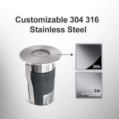 Luz LED 1W 2W DIA55MM Casilla de aluminio CRI85 6000K Luz diurna