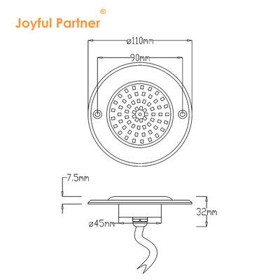 316 Acero inoxidable LED PAR56 Luz de piscina Resina llena IP68 Piscinas con luz LED