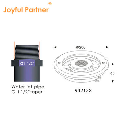 Luz de fuente LED DMX 512 Empotrada IP68 12W 24W RGB Acero Inoxidable Chorro de Agua