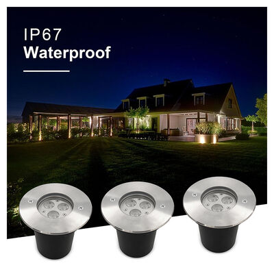 LED Buried Inground Light 3W 6W Waterproof DIA108MM Aluminum Housing With Stainless Steel Front Cover
