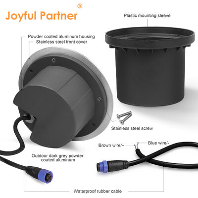 Drive Over light 1/2/4-side Side-Emitting 8W CREE COB LED Carcasa de aluminio duradero para uso en aceras al aire libre