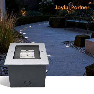 Cuadrado de la cubierta de tierra cubierta 125 * 125MM ADC12 Casas de aluminio de fundición por inyección LED SMD alto con diseño anti-reflejo profundo