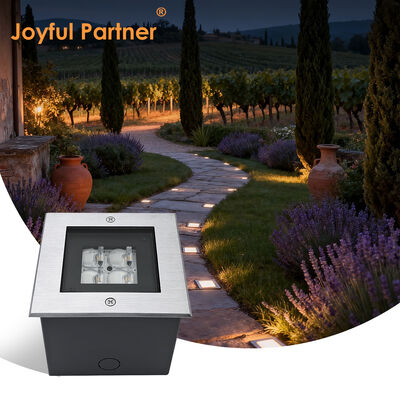 Cuadrado de la cubierta de tierra cubierta 125 * 125MM ADC12 Casas de aluminio de fundición por inyección LED SMD alto con diseño anti-reflejo profundo