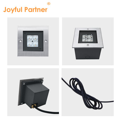 Luz exterior cuadrada 24V 8W 3000K Caliente Blanco Corpo de aluminio fundido IK Clasificación 09