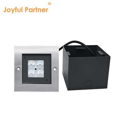 Acero cuadrado Inground Up Light AC100-240V 4 * 2W LED 316 de acero inoxidable con cable eléctrico de 0,5M