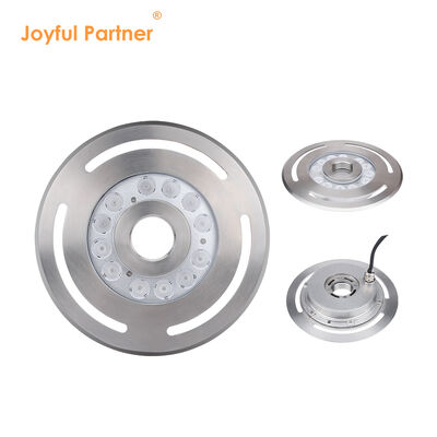 Luz de fuente LED 316L de acero inoxidable de vidrio templado DC12V24V 12x3W RGB3in1 LED CRI85