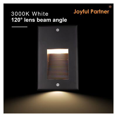 Luz de pared empotrada LED para exteriores 2W IP65 con manguito de montaje Ra85 Lente óptica AC100-240V