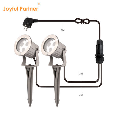Iluminación de jardín de LED impermeable con luz LED GU10 MR16 de plástico para jardín