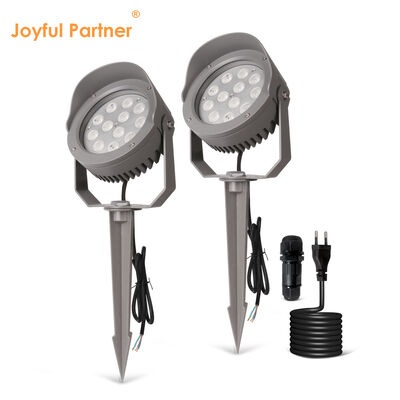 Foco LED para Jardín 12W 24W 36W Driver DMX512 Integrado DC24V RGB3in1 Cuerpo de Lámpara de Aluminio Negro Carcasa de Aluminio para Iluminación de Árboles