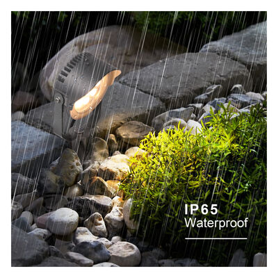 Foco LED para Jardín 12W 24W 36W Driver DMX512 Integrado DC24V RGB3in1 Cuerpo de Lámpara de Aluminio Negro Carcasa de Aluminio para Iluminación de Árboles