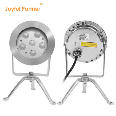 Foco subacuático LED RGBW de acero inoxidable 316, control DMX512, 12V 24 Voltaje, cambio multicolor
