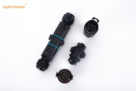 M19 Conector eléctrico de 3 pines IP68 de conexión rápida de 2 vías Conector de cable de extensión exterior