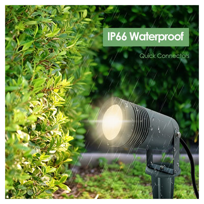 IP65 Luz de paisaje LED 10W 2700k 3000k Lámpara arquitectónica Iluminación de jardín Fecade con base o pico