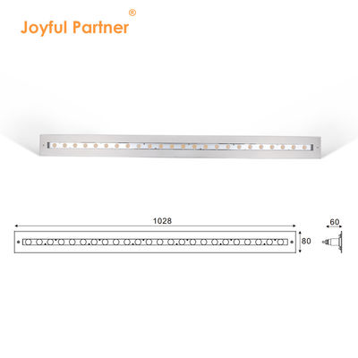 Lámpara de piscina lineal bajo el agua IP68 48W RGB de acero inoxidable 316