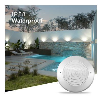 Inmune a agua PAR56 LED Pool Light 316 SS ABS carcasa Ultra delgada 7.5mm Resina Rellena de la pared Montado 230MM 18W 25W DC AC12V