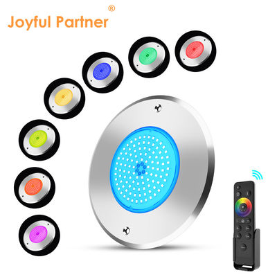 316L de acero inoxidable de fondo de la piscina de luz DIA 160mm * 32mm AC12v con mando a distancia