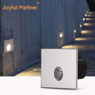 Lámpara de pared LED inteligente IP65 Aluminio Cuerpo cuadrado Forma DC 24v 1w 2w 3w Luz de escalera LED para pasillo
