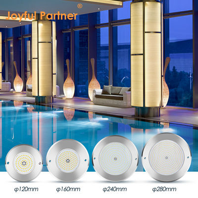 Control remoto Luces de piscina de agua Acero inoxidable 316 Superficie montada 42W Luz de piscina AC12/24V RGB