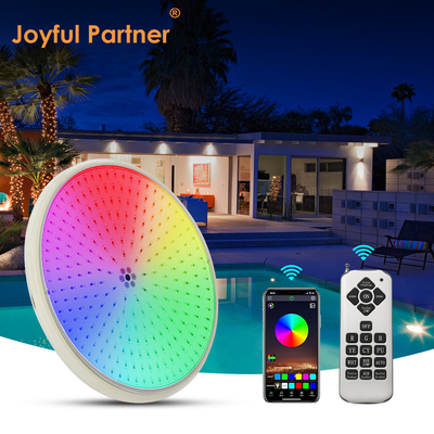 IP68 impermeable RGB/RGBW cambio de color estanque luces planas con resina llena piscina luz bajo el agua