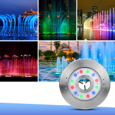 LUZ LED RGB PARA FUENTE DE ALTA POTENCIA IP68 IMPERMEABLE DE 12W 18W CON CERTIFICACIONES CE ROHS
