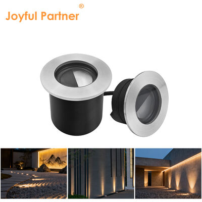 Luz enterrada LED exterior 316 cubierta frontal de acero inoxidable impermeable IP67 4W Cree LED Diámetro 80MM